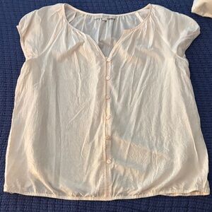 Women's light pink Button-Up Top